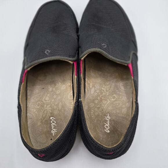 Olukai Waialua Mesh slip on loafers navy/pink shoes womans size 9 - Picture 9 of 11